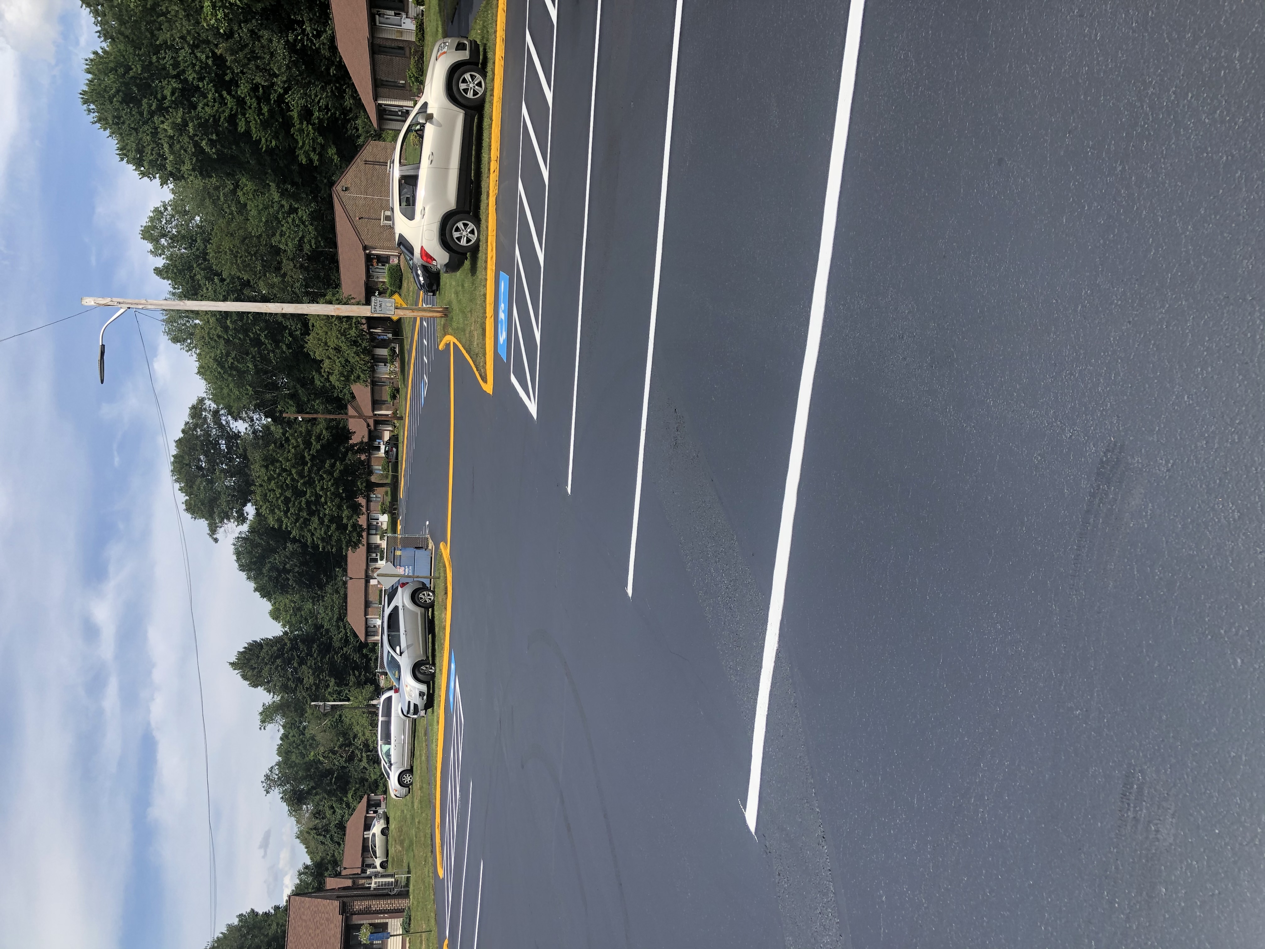 Large commercial lot freshly sealed