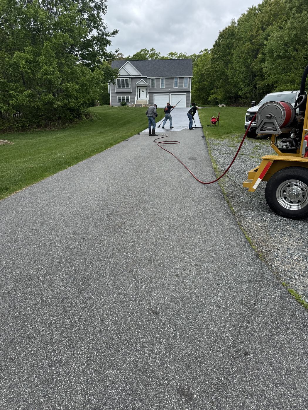 Smooth sealcoated surface at a neighborhood home